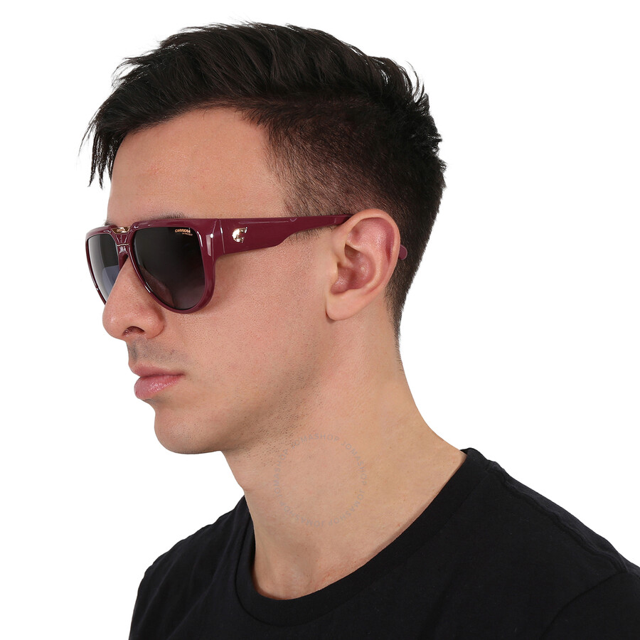 Carrera Grey Shaded Browline Unisex Sunglasses Flaglab 13 0b3v/9o 62 In Grey / Violet