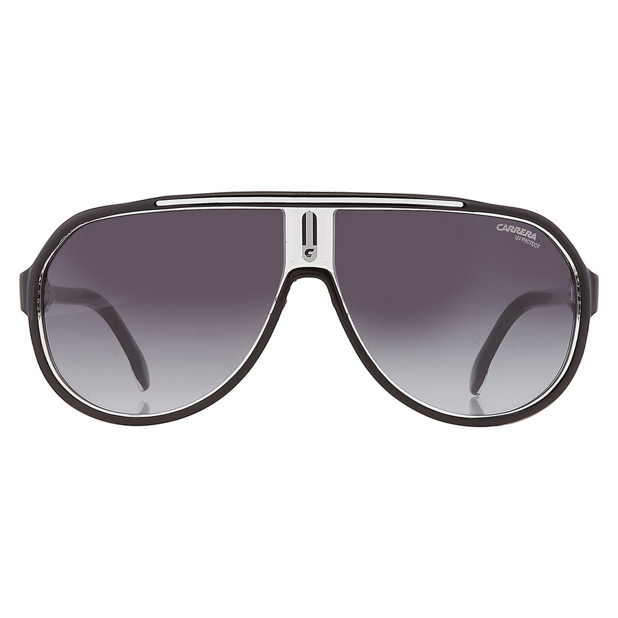 Carrera Grey Shaded Pilot Men's Sunglasses 1057/s 080s/9o 64 In Black / Dark / Grey