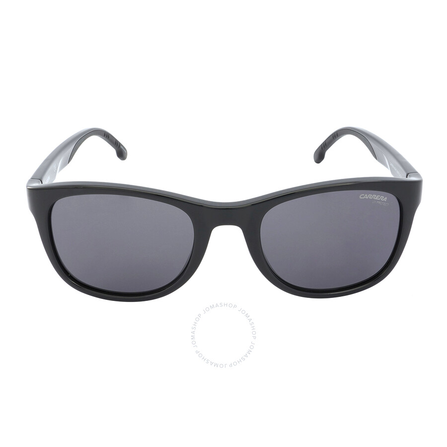 Carrera Grey Square Unisex Sunglasses 8054/s 0807/ir 52 In Black / Grey