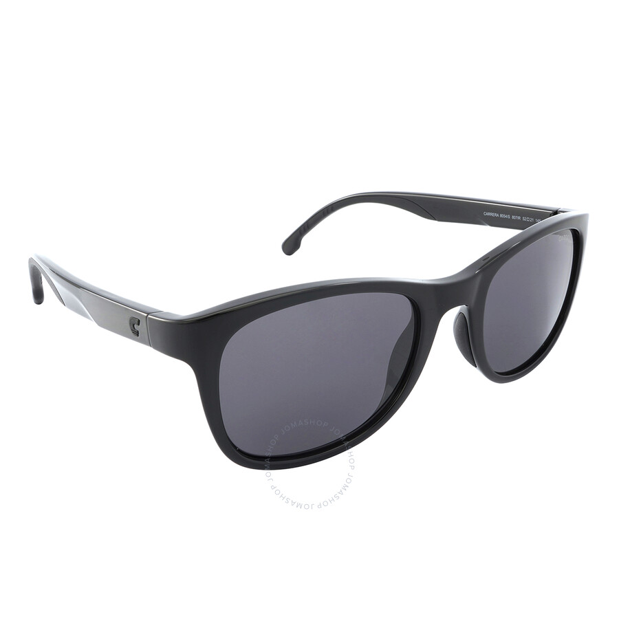 Carrera Grey Square Unisex Sunglasses 8054/s 0807/ir 52 In Black / Grey