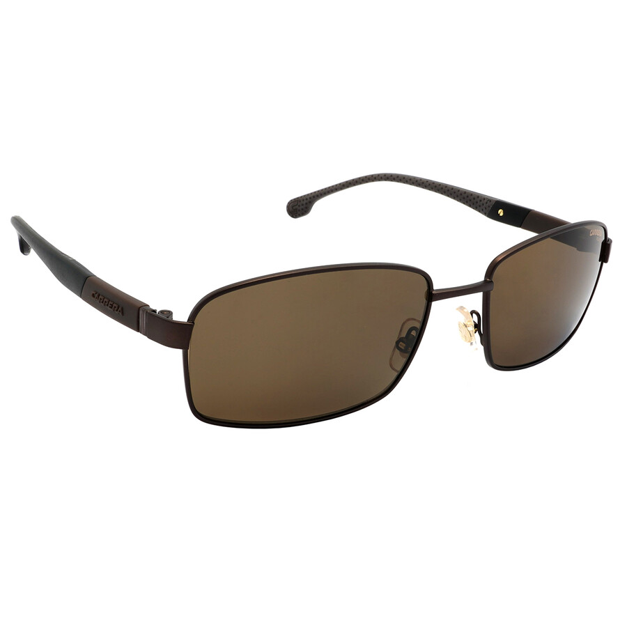 Carrera Polarized Bronze Rectangular Men's Sunglasses  8037/s 0vzh/sp 58 In Bronze