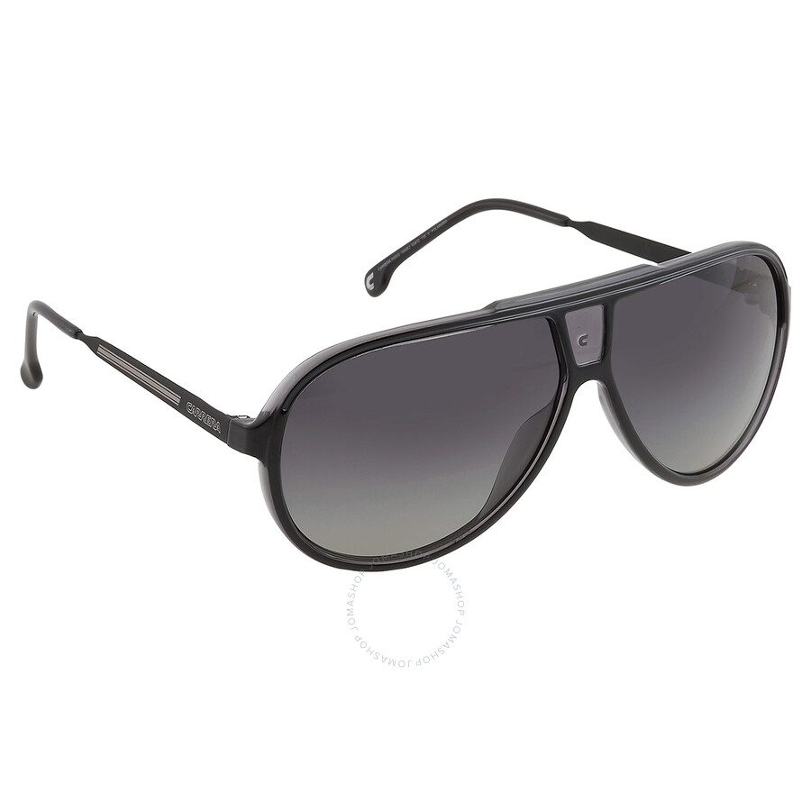 Carrera Polarized Grey Shaded Pilot Men's Sunglasses 1050/s 008a/wj 63 In Black / Grey