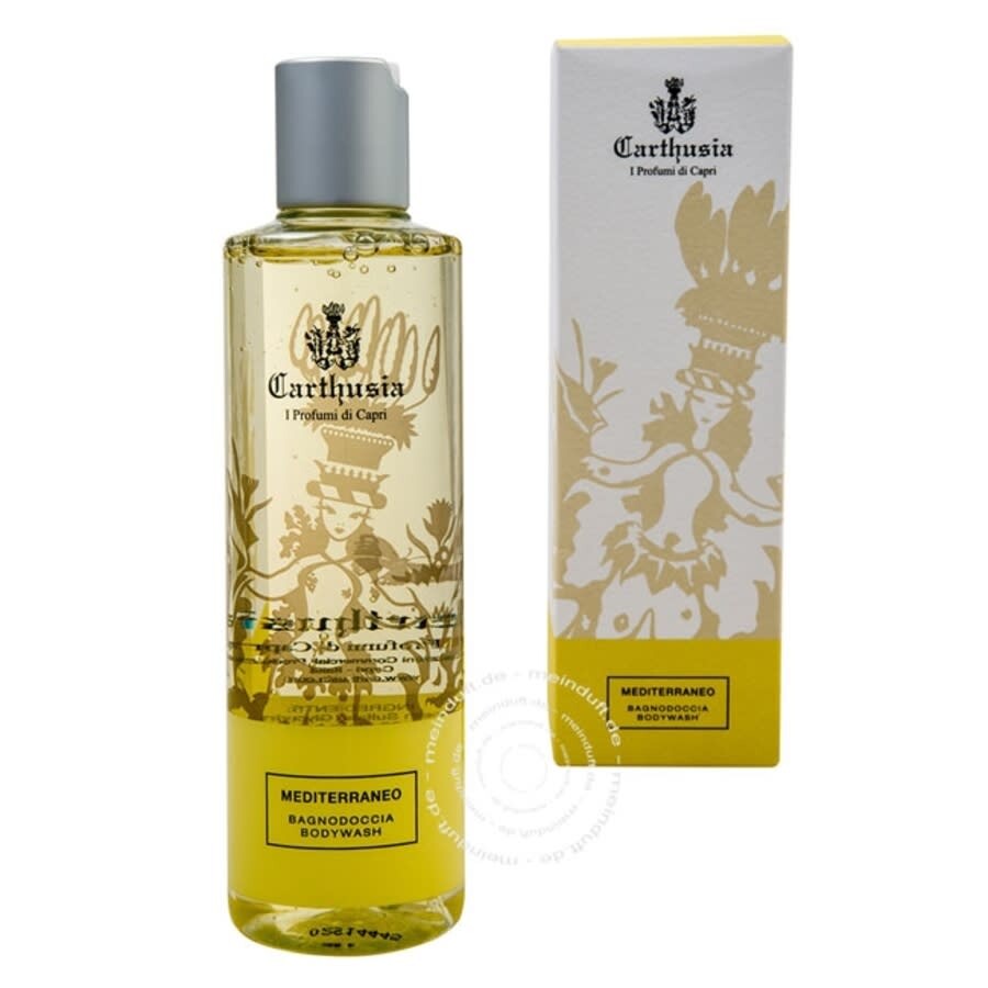 Carthusia Unisex Mediterraneo Shower Gel 8.5 oz Fragrances 8032790460612 In Transparent