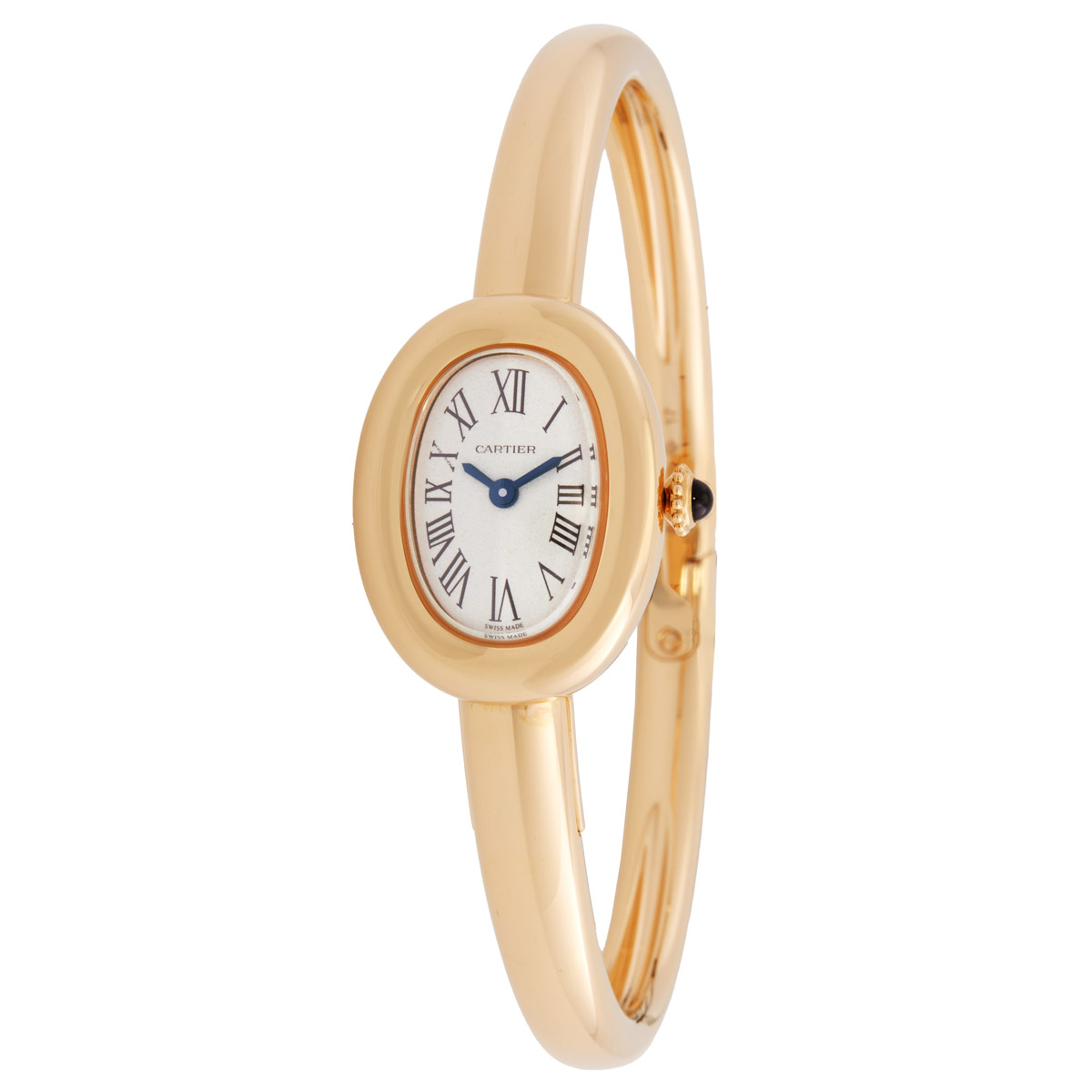 Baignoire Mini Model Silvered Dial Ladies Watch
