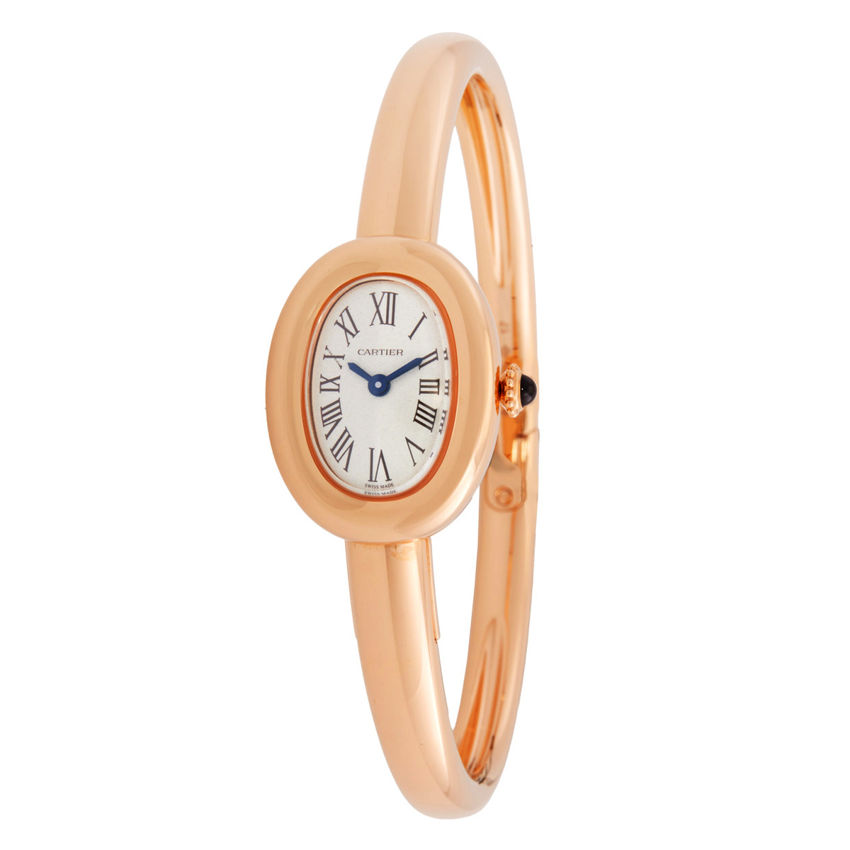 Baignoire Mini Model (Size 17) Silver Dial Ladies Watch