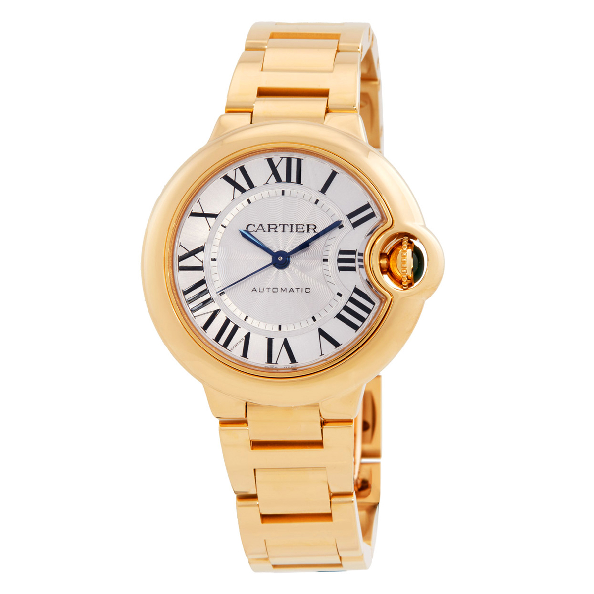 Cartier Ballon Bleu 33mm Automatic Silver Dial Ladies Watch WGBB0045