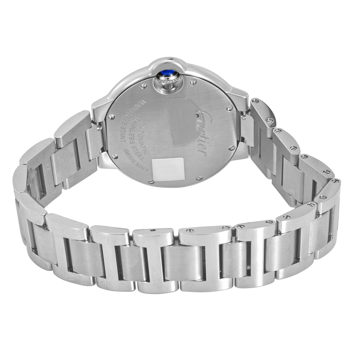WOW! CARTIER BALLON BLEU LADIES 6CT GENUINE WATCH! Cartier Ballon Bleu Watch For Women | Stainless Steel | 28.6 Mm main image 3