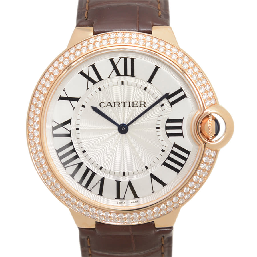 Ballon Bleu de Hand Wind Diamond Silver Dial Men's Watch