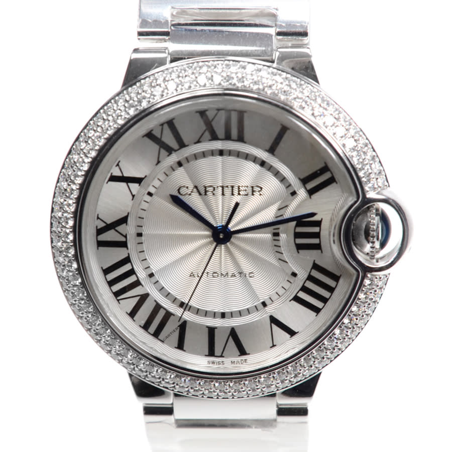 Cartier Ballon Bleu Medium 18k White Gold Watch WE9006Z3