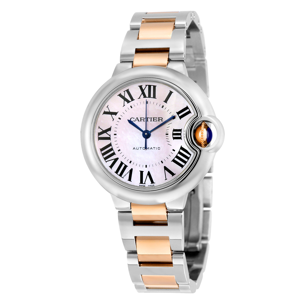 Cartier Ballon Bleu Mother of Pearl Automatic Ladies Watch W6920098