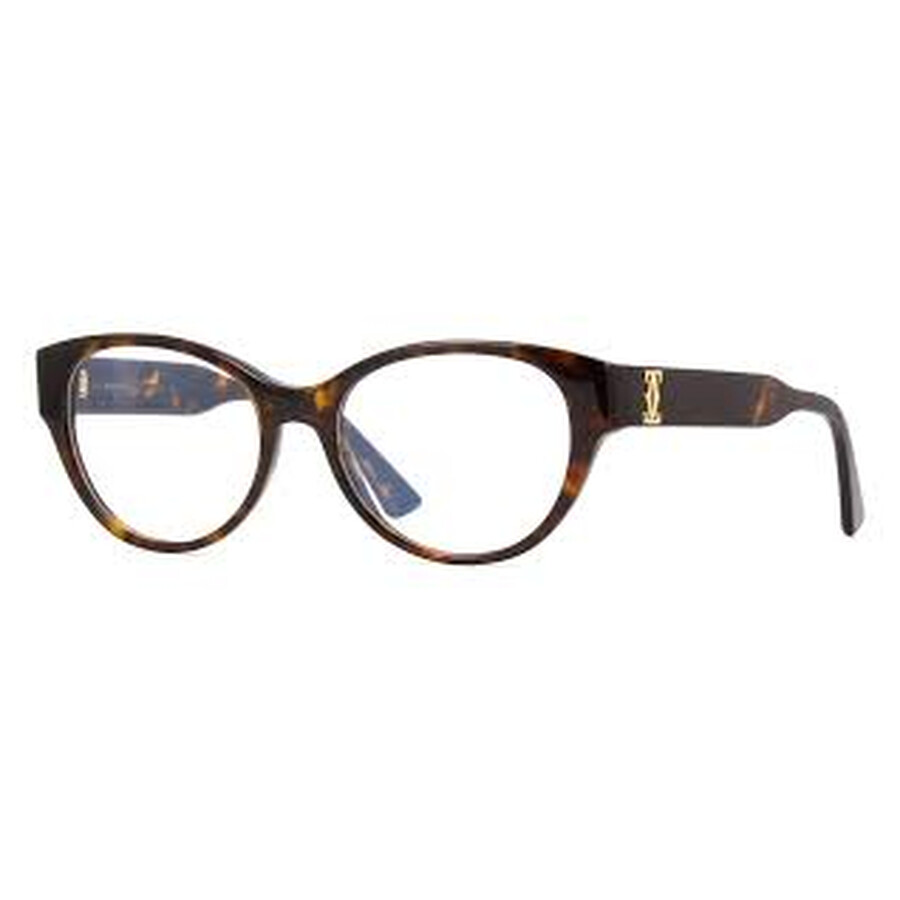 Cartier C De  Demo Cat Eye Ladies Eyeglasses Ct0315o 002 53