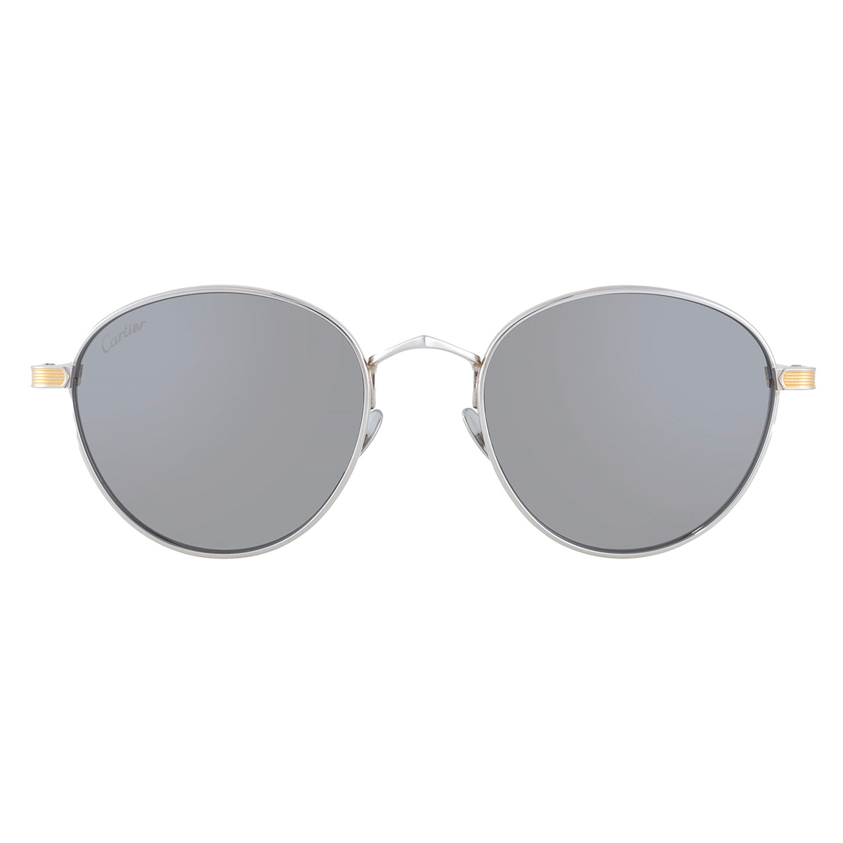 Cartier C de Cartier Silver Round Unisex Sunglasses CT0009S  display picture 1