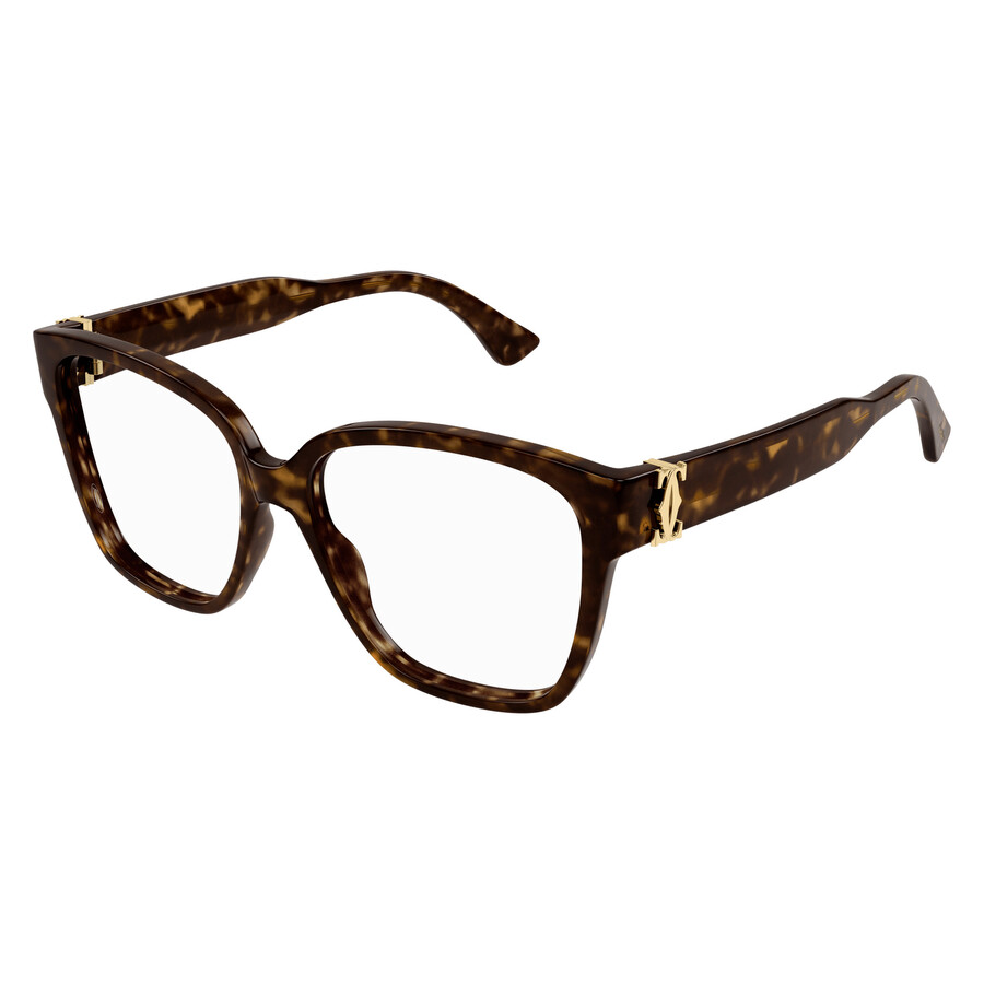 Cartier C Decor Demo Butterfly Ladies Eyeglasses Ct0451o 002 55
