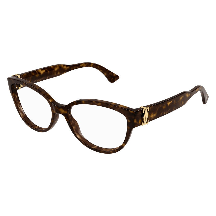 Cartier C Decor Demo Cat Eye Ladies Eyeglasses Ct0450o 002 54