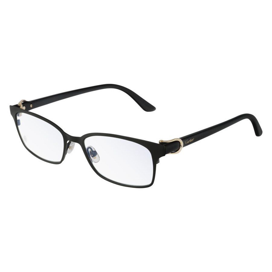 Cartier C Decor Demo Rectangular Ladies Eyeglasses Ct0189o 001 53