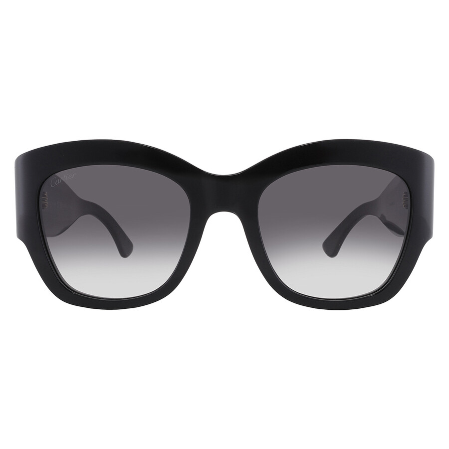Cartier C Decor Grey Gradient Butterfly Ladies Sunglasses Ct0304s 001 52