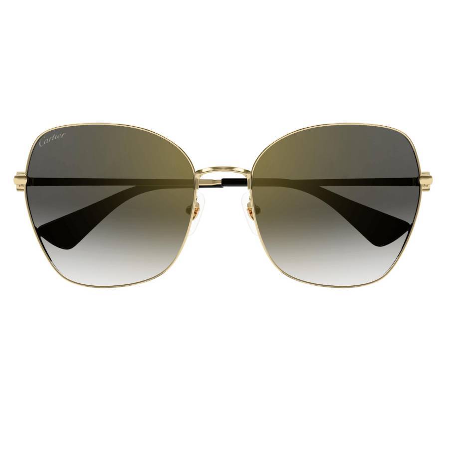Cartier C Decor Grey Multi Treatment Butterfly Ladies Sunglasses