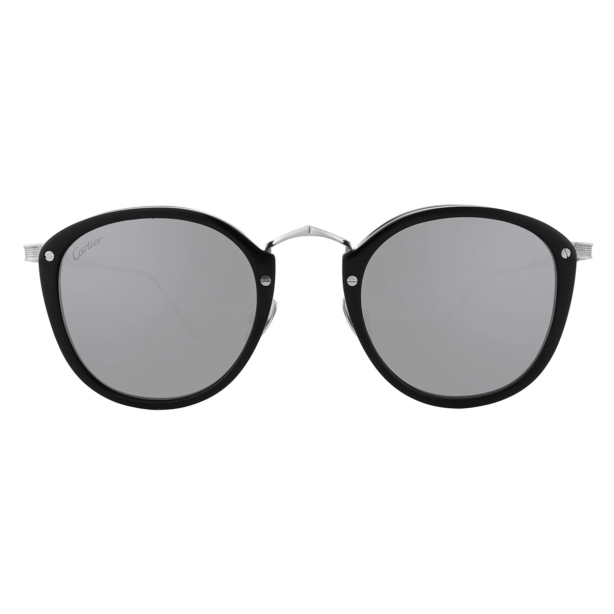 Cartier C Decor Silver Navigator Unisex Sunglasses CT0014S 004 49