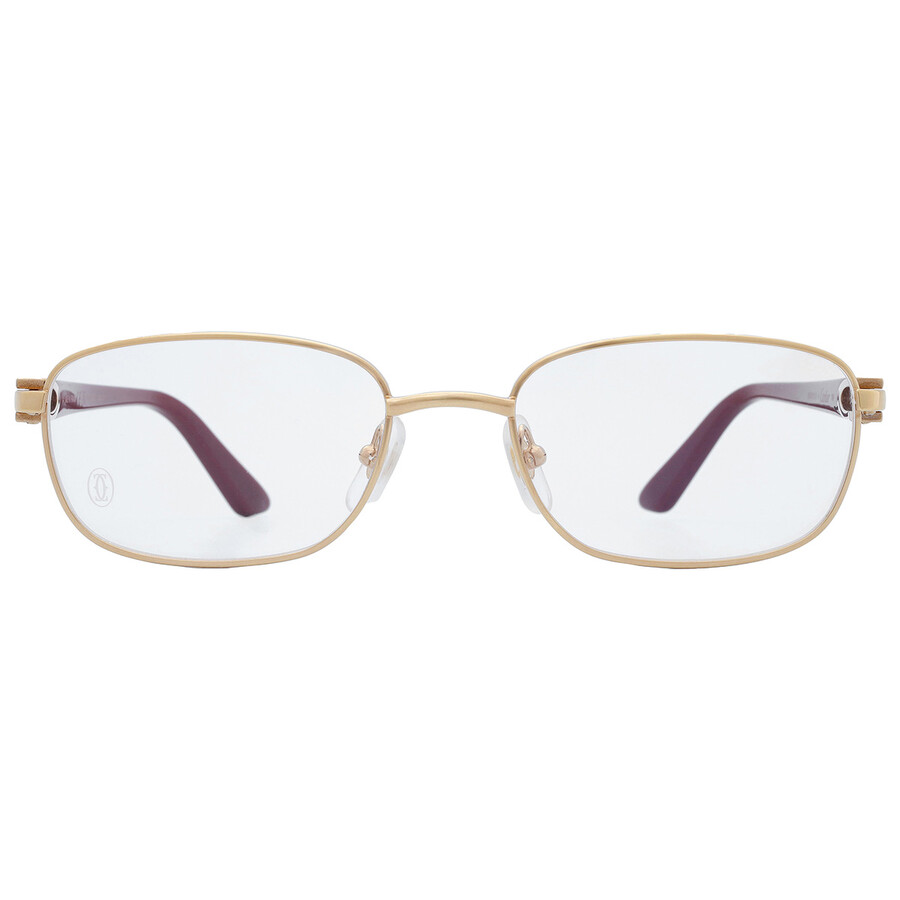 Cartier Demo Rectangular Ladies Eyeglasses Ct0368o 006 56