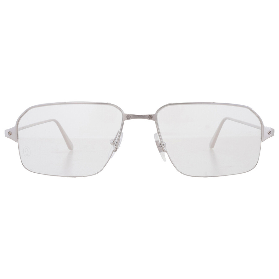 Cartier Demo Rectangular Men's Eyeglasses Ct0232o 002 55