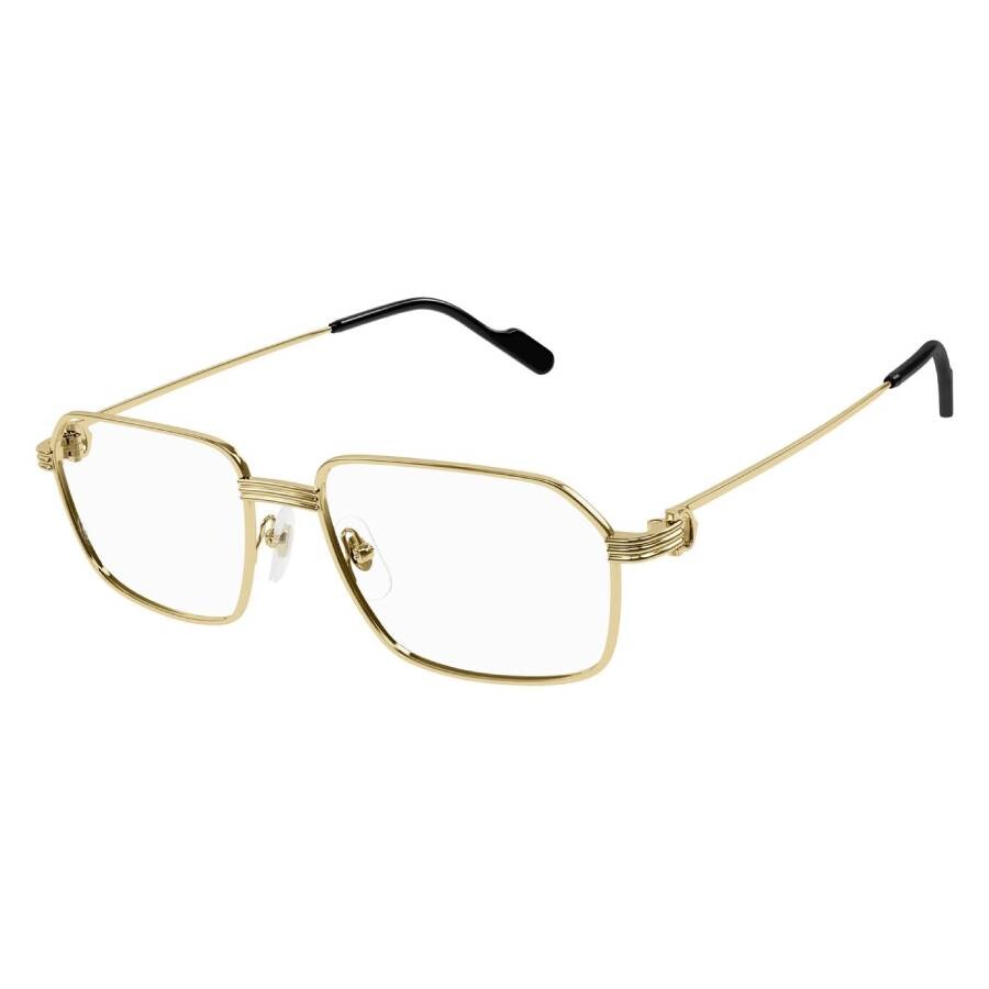 Cartier Demo Rectangular Men's Eyeglasses Ct0445o 001 55