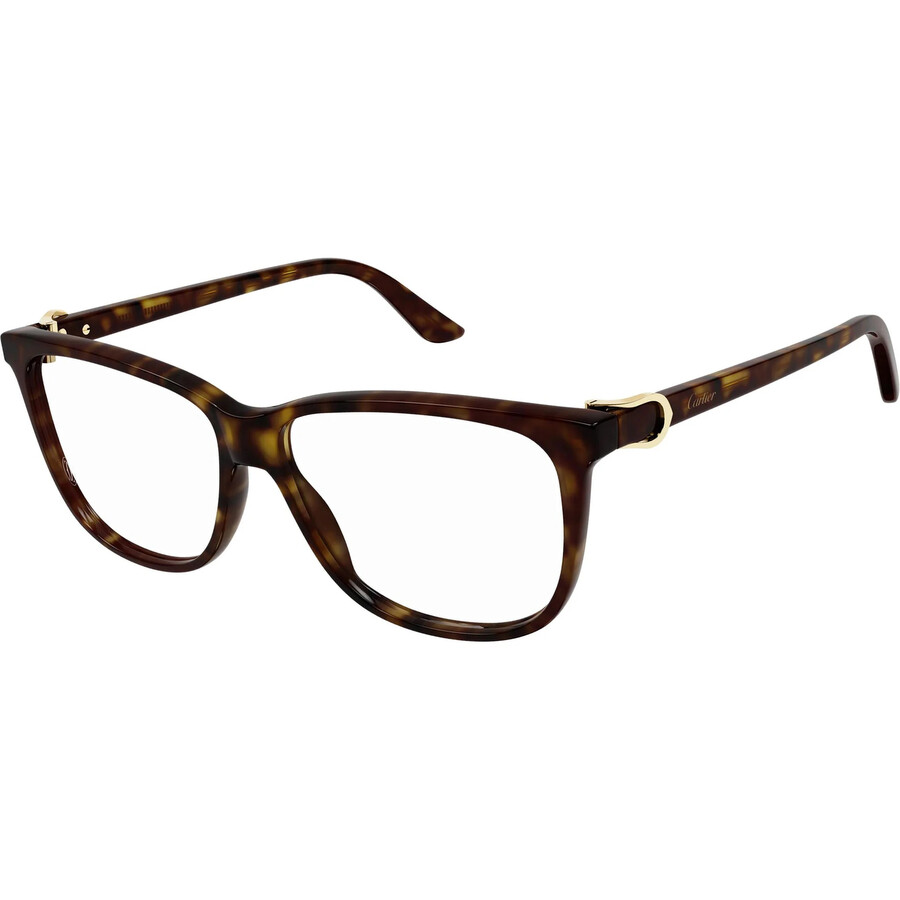 Cartier Demo Square Ladies Eyeglasses Ct0351o 002 56