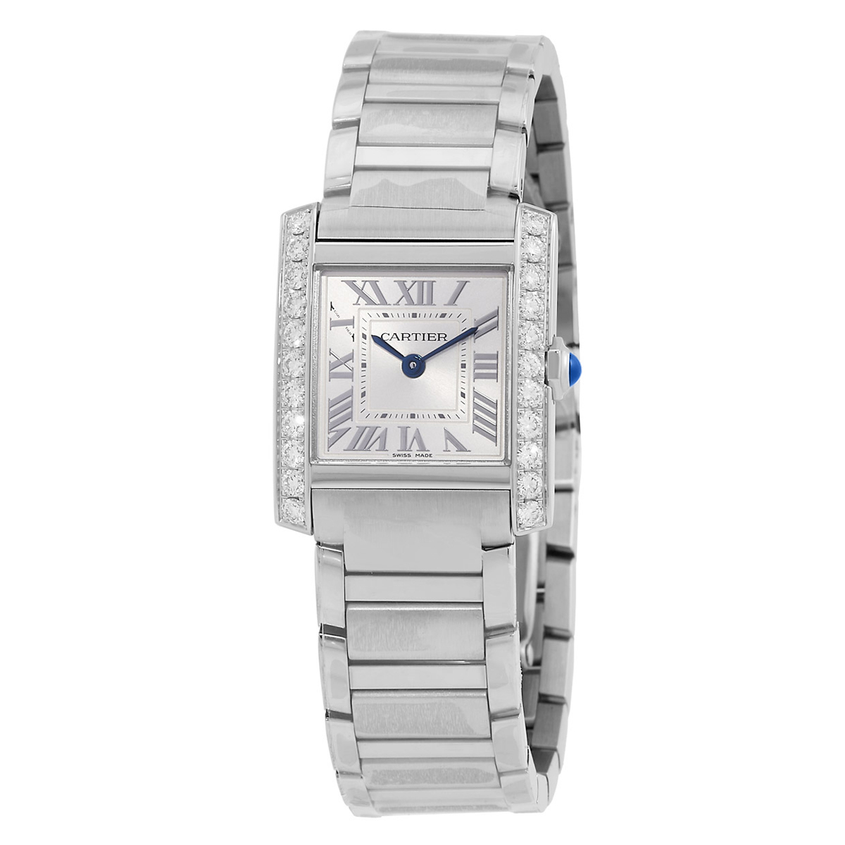 Française Small Model Diamond Silver Dial Watch