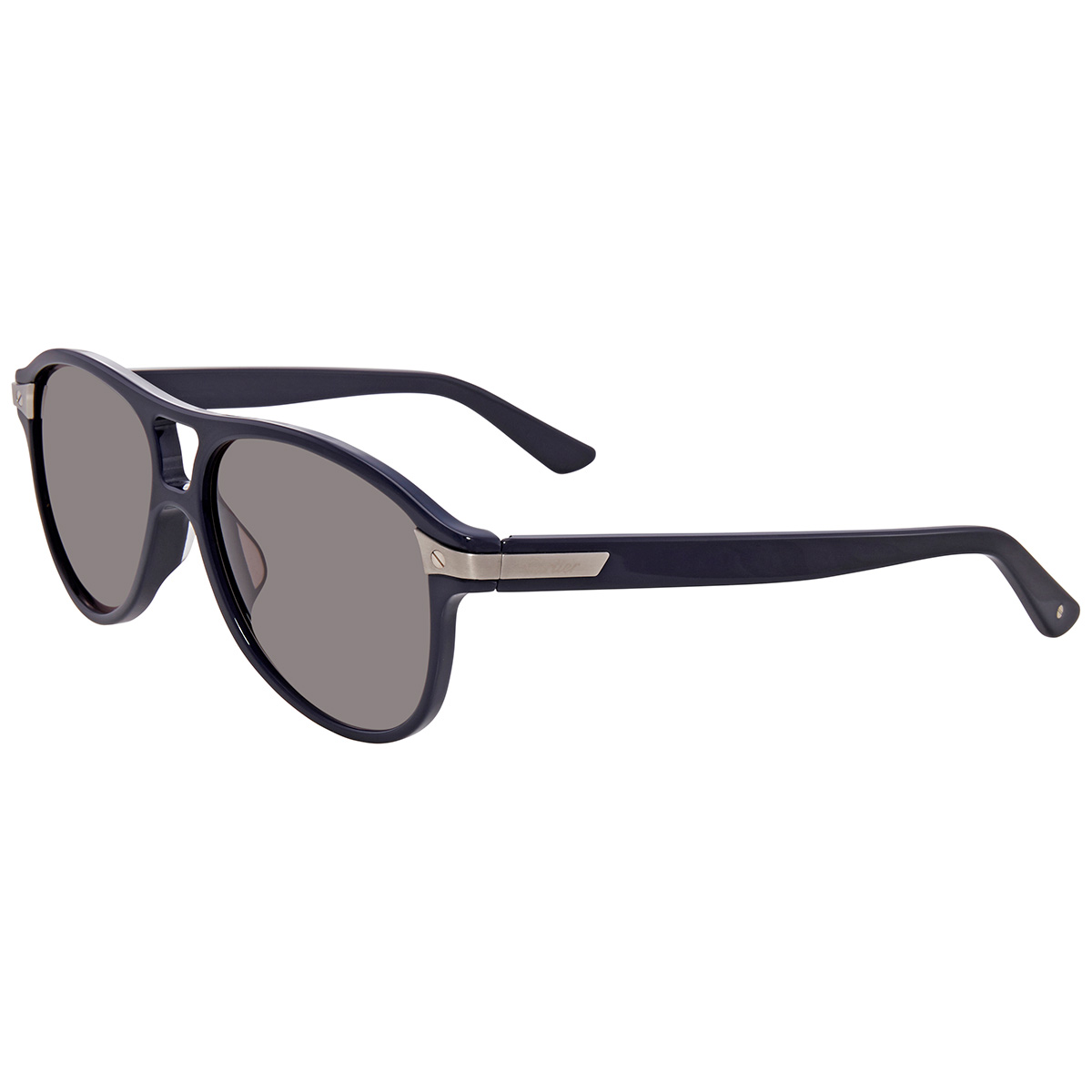 【Cartier】【新品未使用】サングラス　CT0081SA-001 Cartier Grey Pilot Unisex Sunglasses CT0081SA 001 56 7613268394274