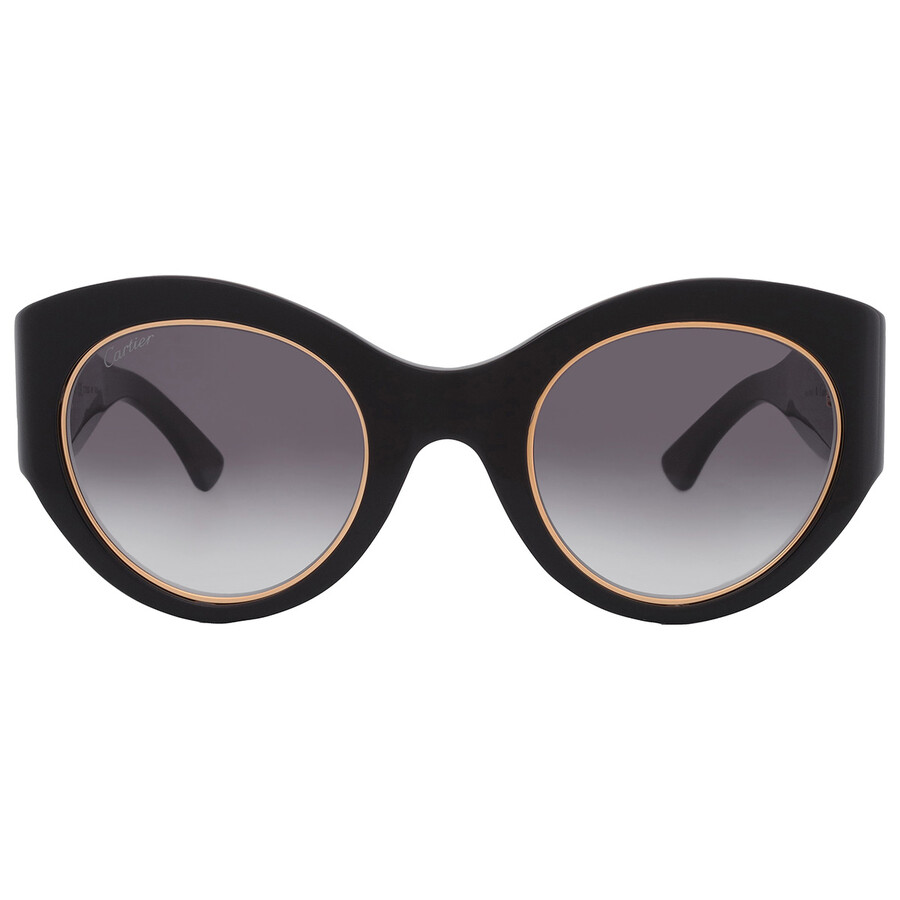 Cartier Grey Gradient Oval Ladies Sunglasses Ct0305s 001 51