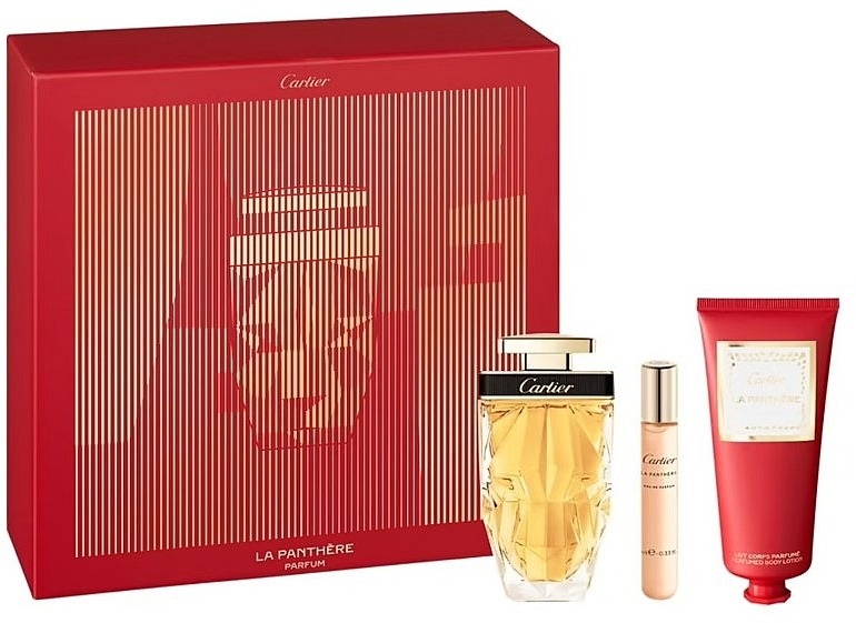 Cartier Ladies La Panthere Gift Set Fragrances 3432240506856