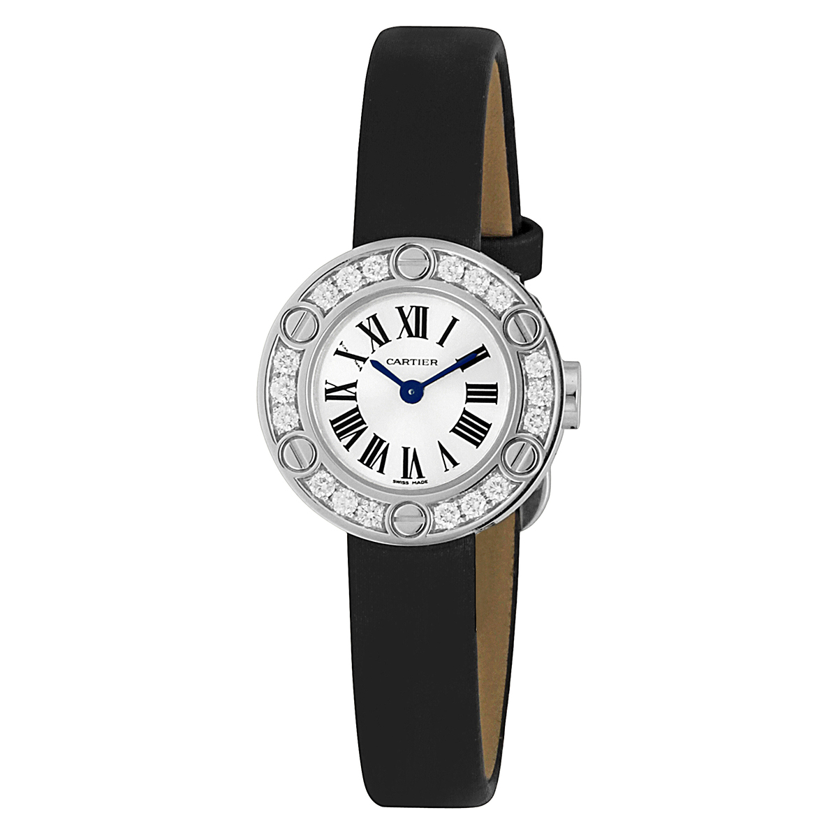 Cartier Love 18k White Gold Diamond Ladies Watch WE800331