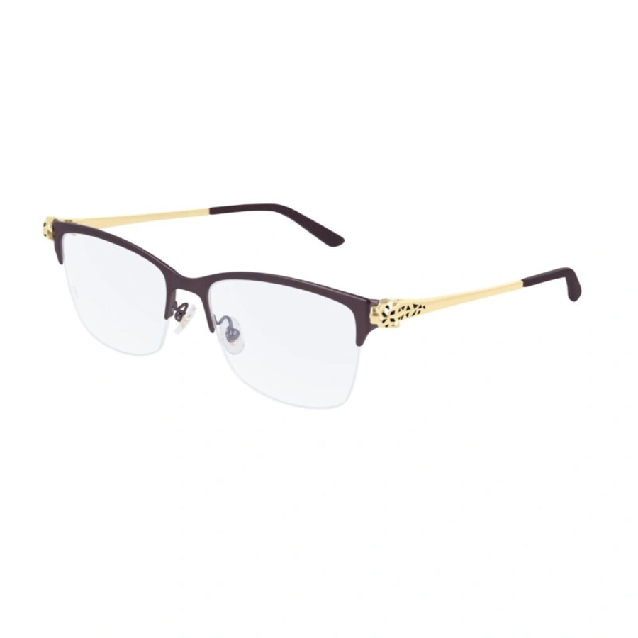 Cartier Panthere De  Demo Cat Eye Ladies Eyeglasses Ct0211o 002 53