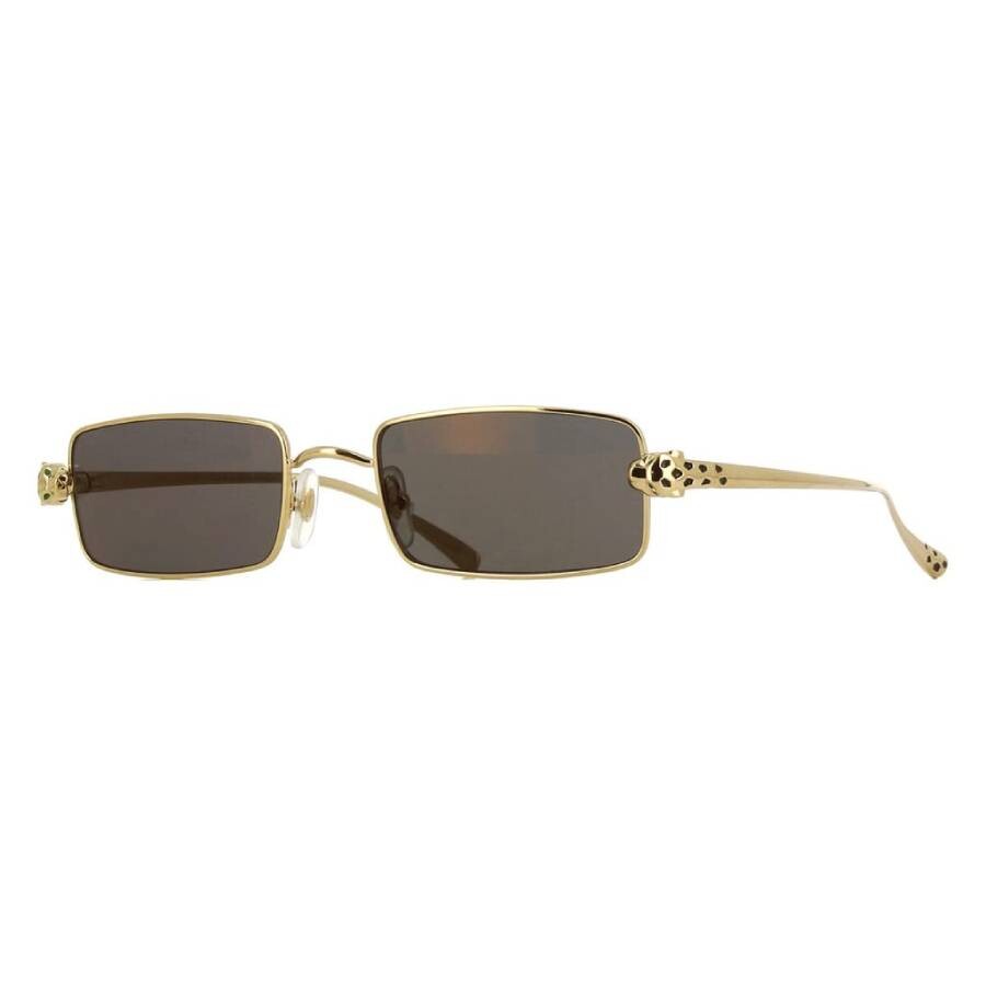 Cartier Panthere De  Grey Rectangular Unisex Sunglasses Ct0473s 001 54