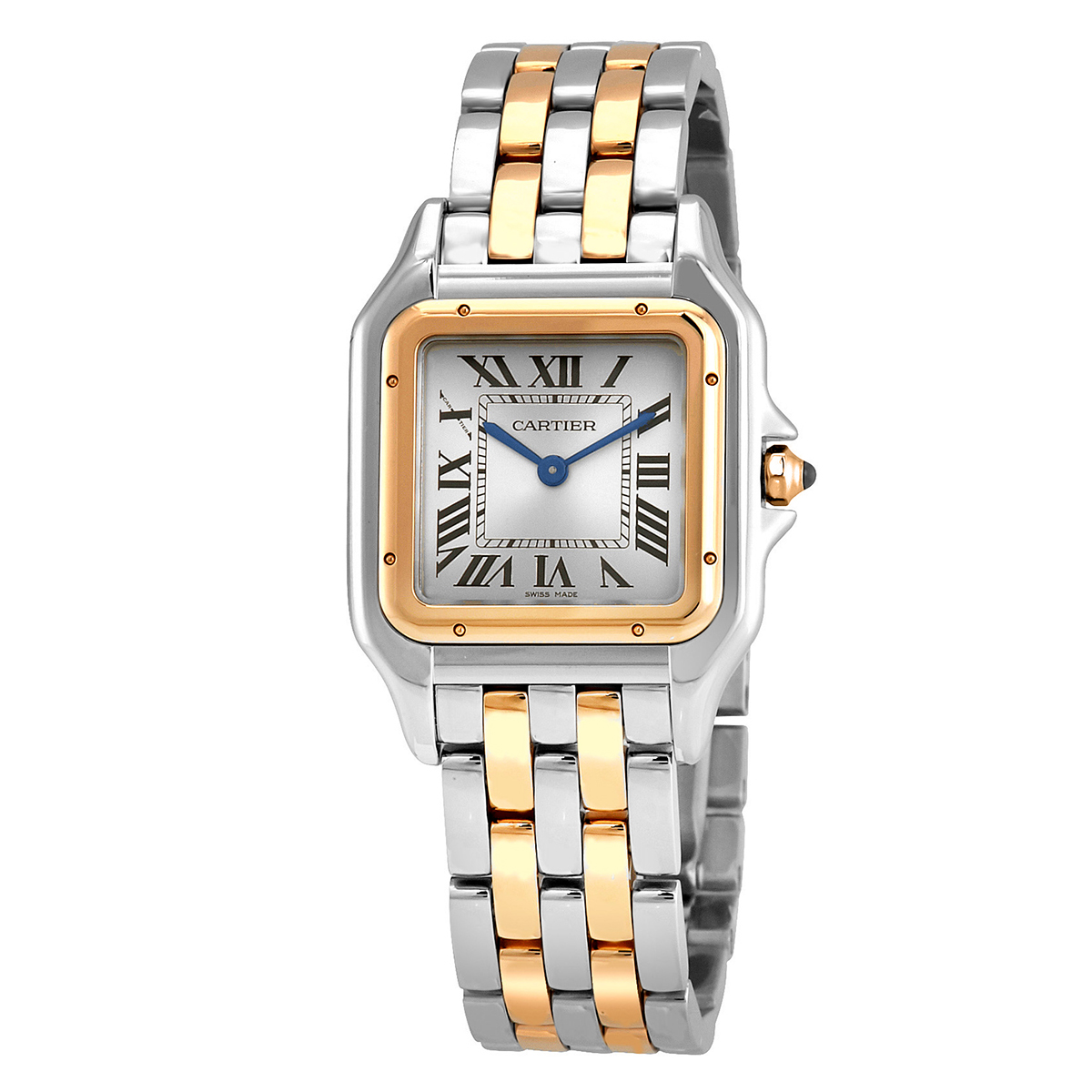 Panthere Medium Model Silver Dial Ladies Watch