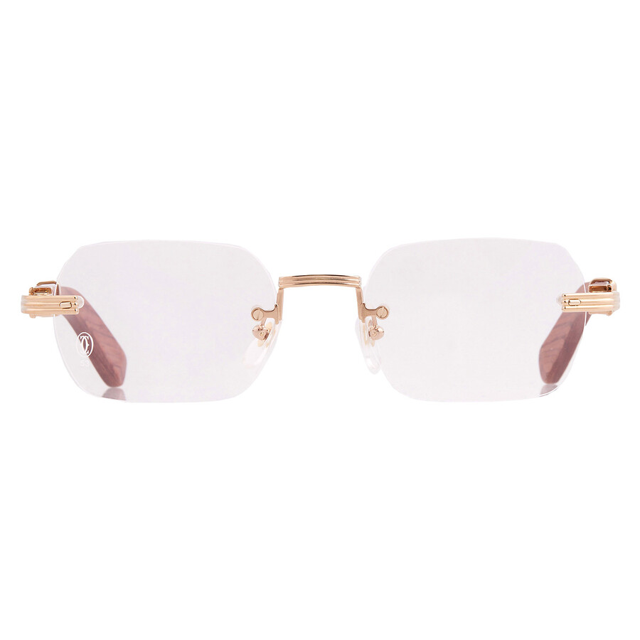 Cartier Premiere De  Demo Rectangular Men's Eyeglasses Ct0377o 002 53