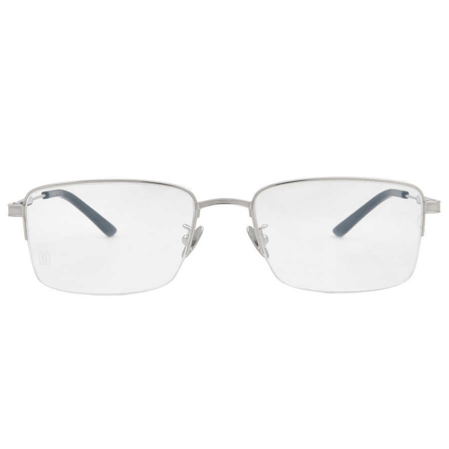 Cartier Premiere De Demo Rectangular Men's Titanium Eyeglasses Ct0348o 002 55