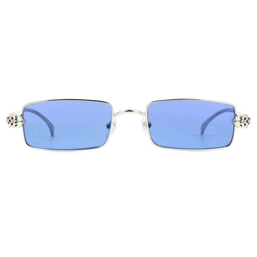Cartier Premiere De  Light Blue Rectangular Unisex Sunglasses Ct0473s 004 54