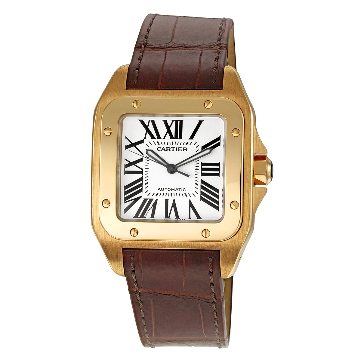 Cartier Santos 18kt Yellow Gold Men's Watch W20071Y1