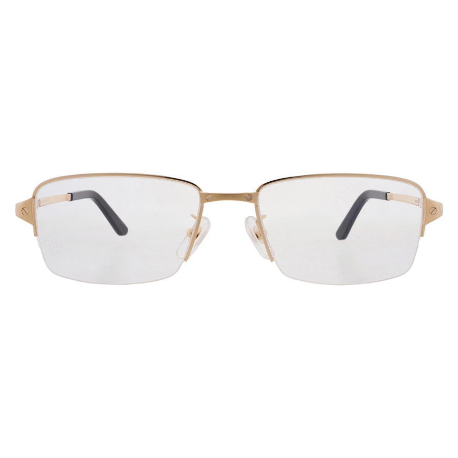Cartier Santos De  Demo Rectangular Men's Eyeglasses Ct0443oa 001 54