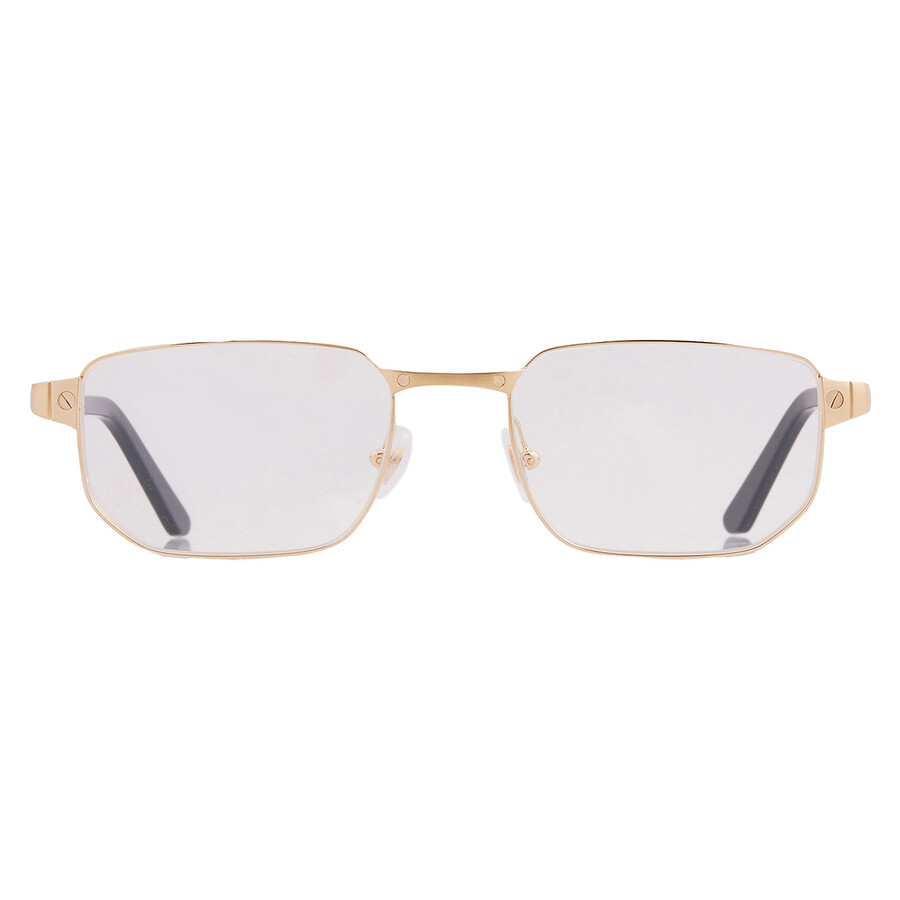 Cartier Santos De Demo Rectangular Men's Eyeglasses Ct0481o 001 53