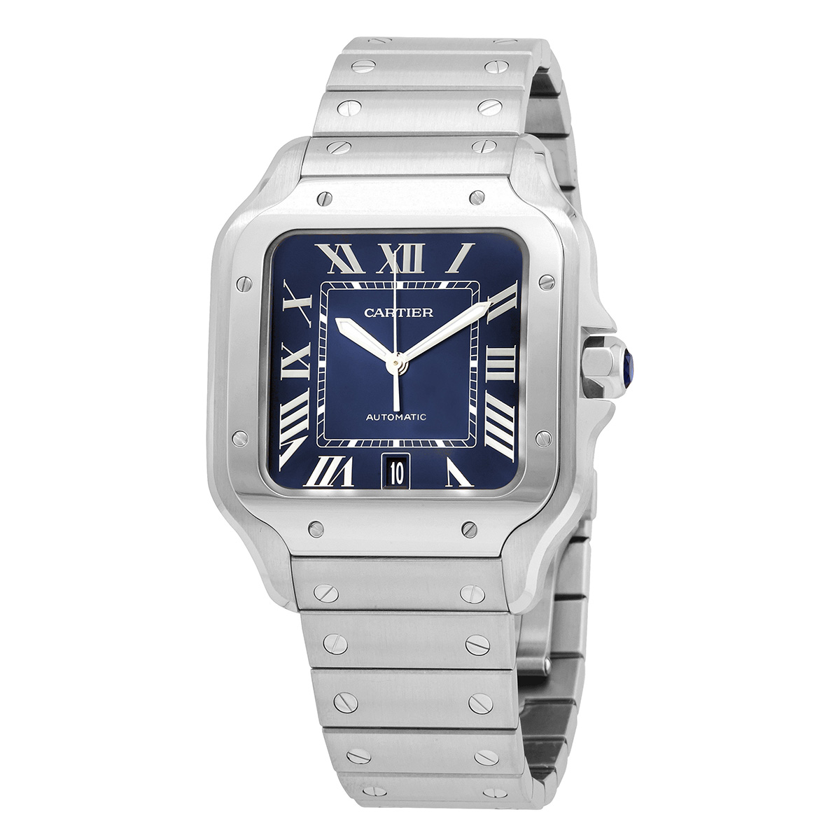 Cartier Santos De Cartier Large Model Blue Dial Men's Watch