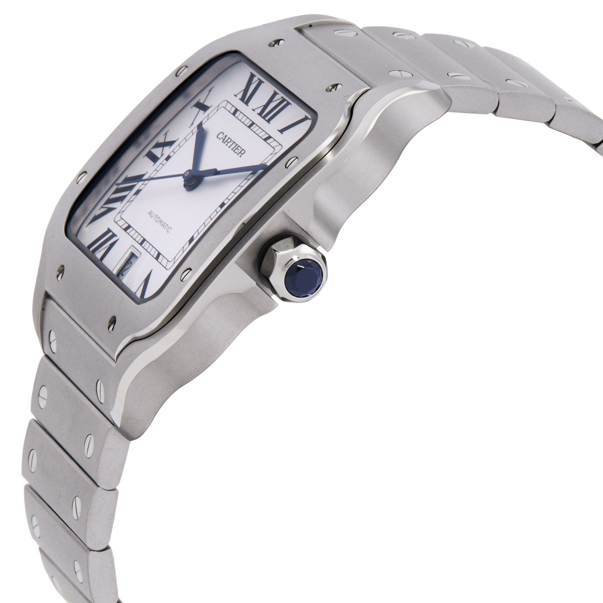 Santos De Titanium Large Model Automatic White Dial Watch