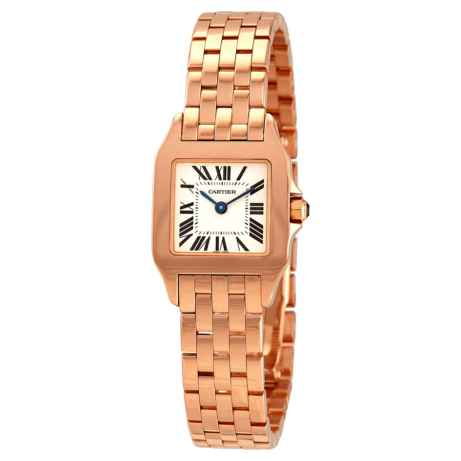 Cartier Santos Demoiselle 18kt Rose Gold Ladies Watch W25073X9