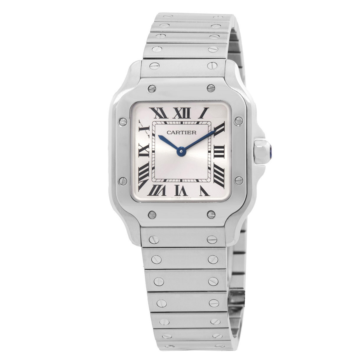 Santos Small Model Quartz Silver Dial Watch