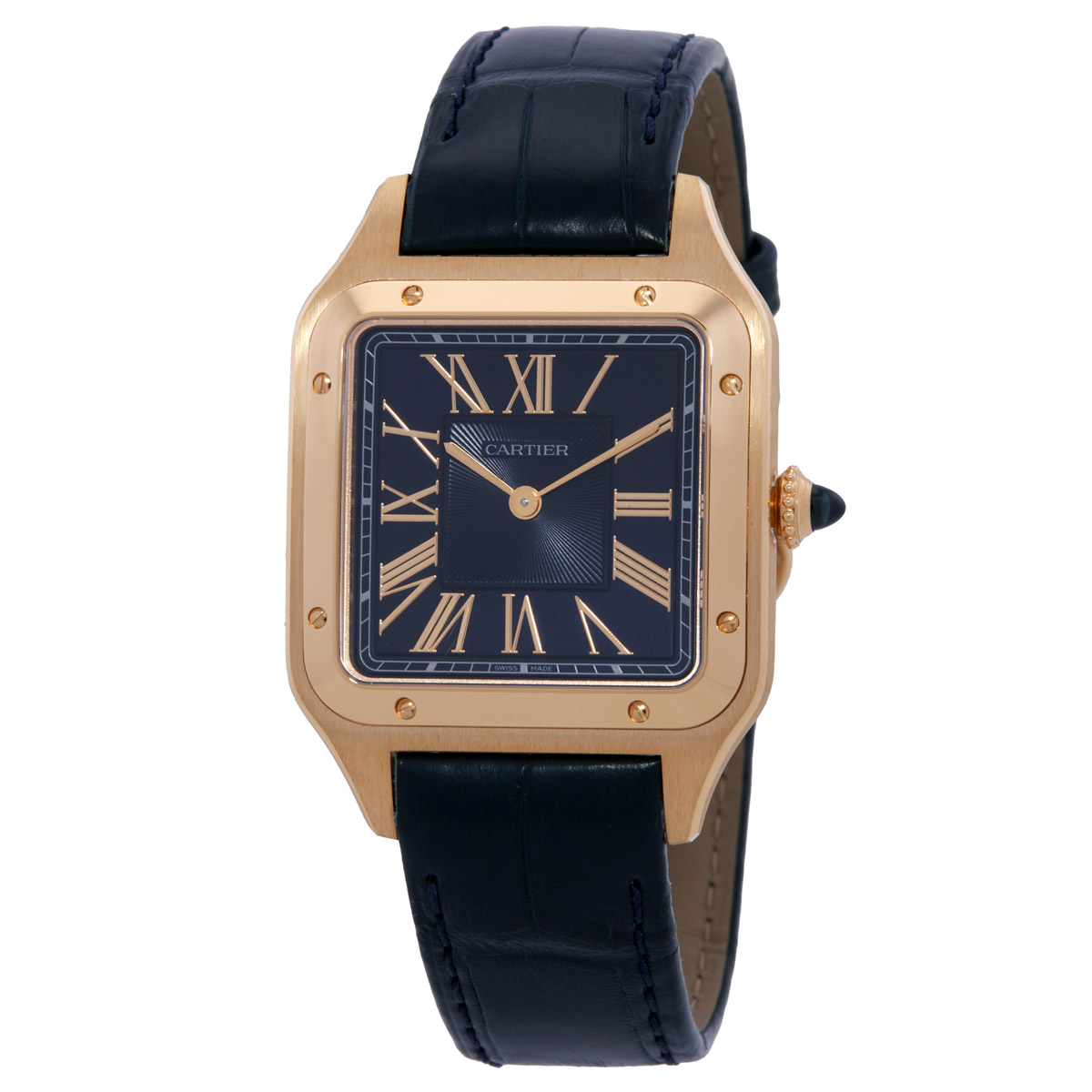 Santos-Dumont Large Model Quartz Blue Dial Watch