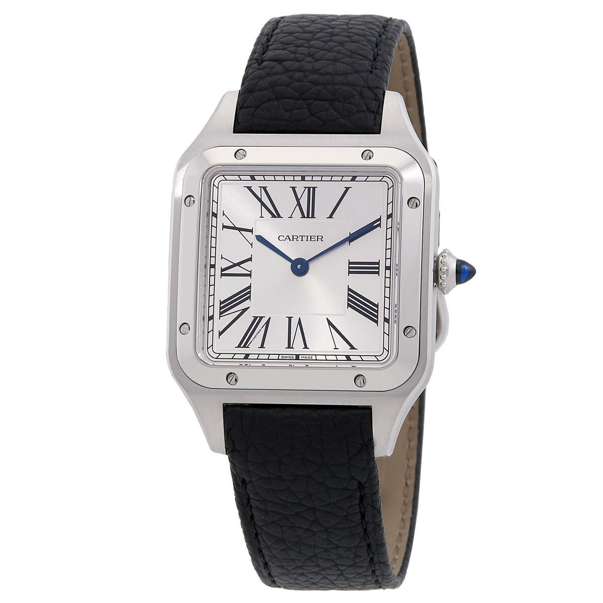 Cartier Santos-Dumont Large Model Quartz Silver Dial Watch WSSA0088