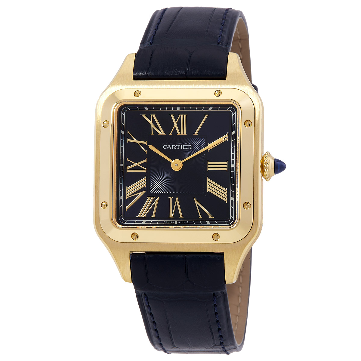 Santos-Dumont Large Model Yellow Gold Watch