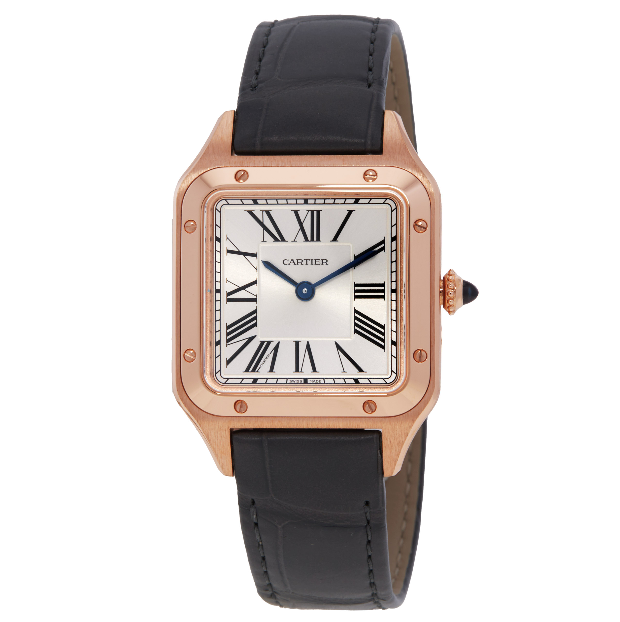 Cartier Santos-Dumont Quartz Silver Dial Watch WGSA0117