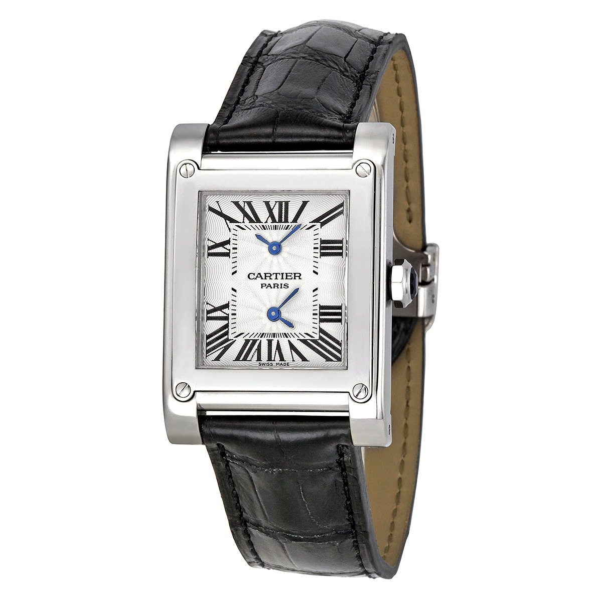 Cartier Tank A Vis Dual Time Zone Ladies Watch W1534351