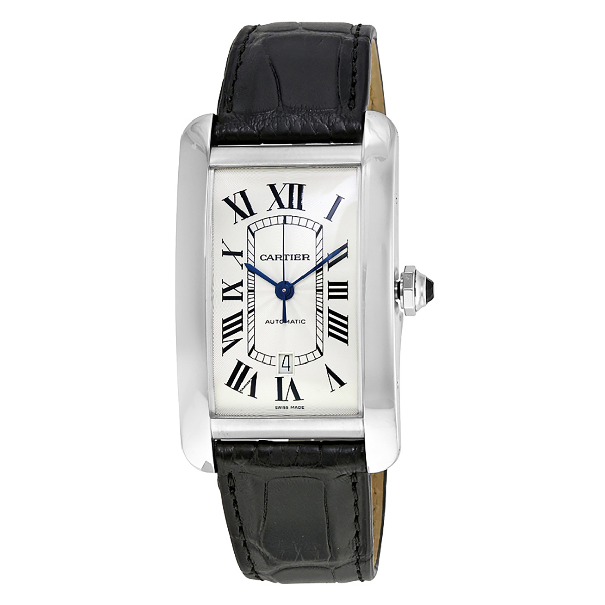 Cartier Tank Americaine Automatic Silver Dial Men's Watch W2609956